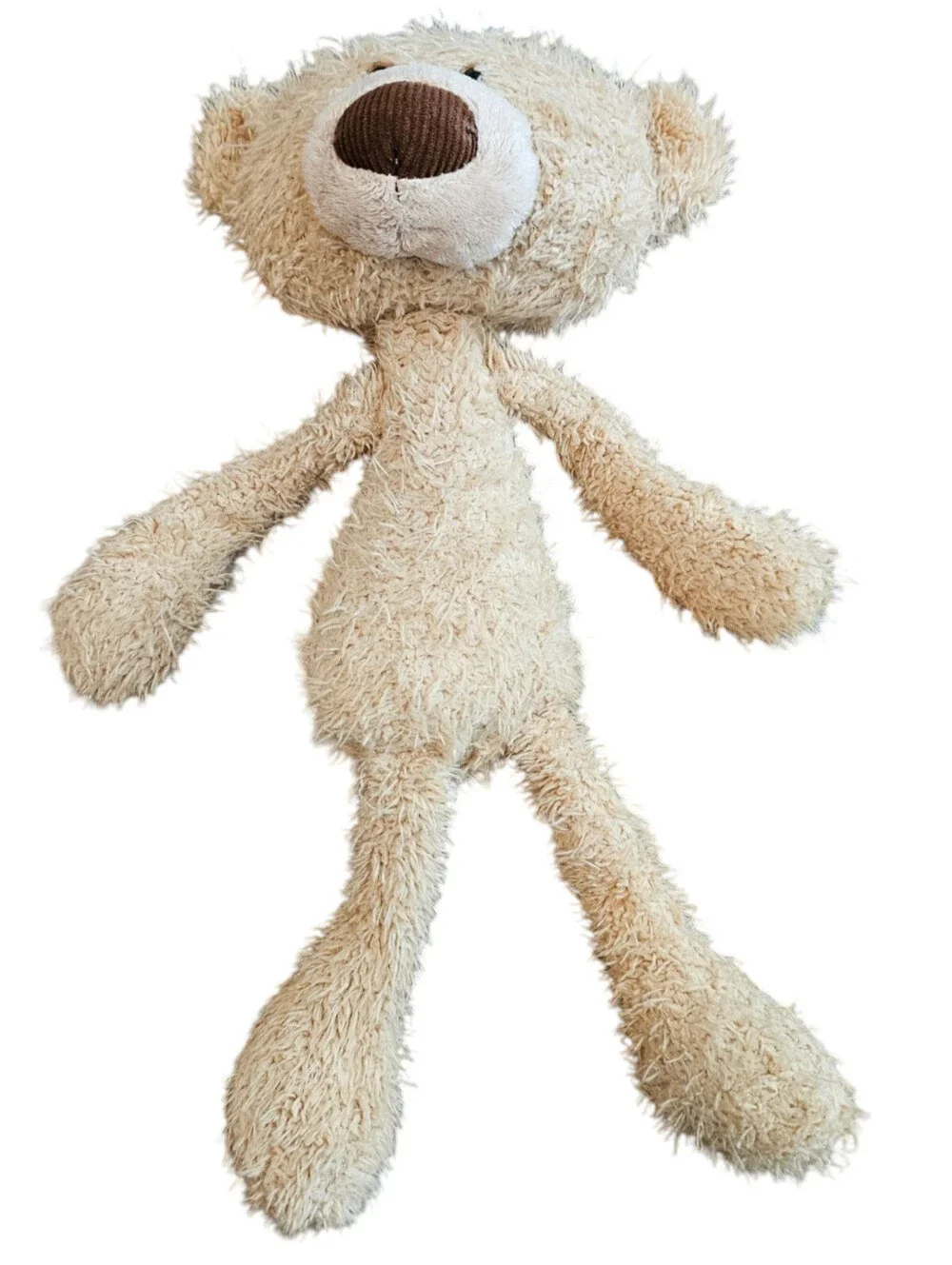 Gund Toothpick Teddy Bear Plush Tan Floppy Stuffed Animal Toy 16”